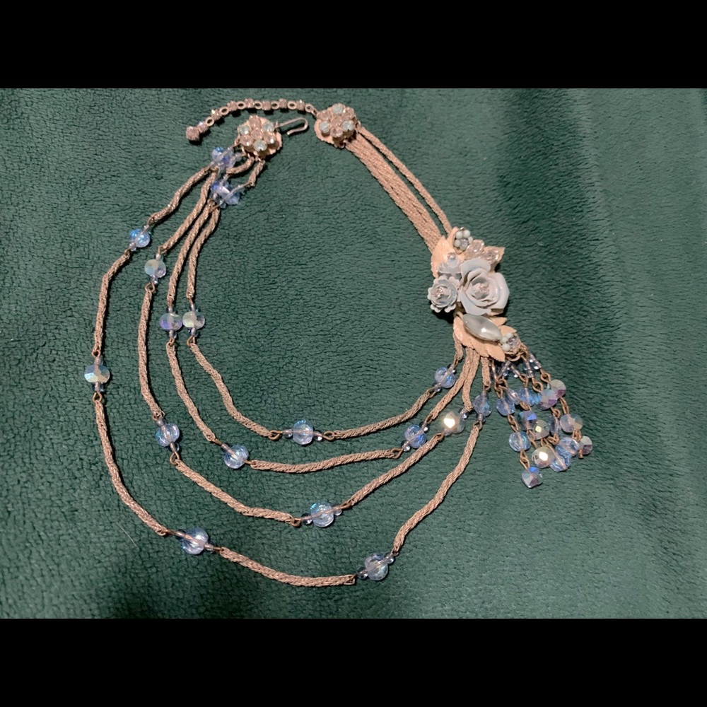 Original by Robert Iridescent blue necklace
